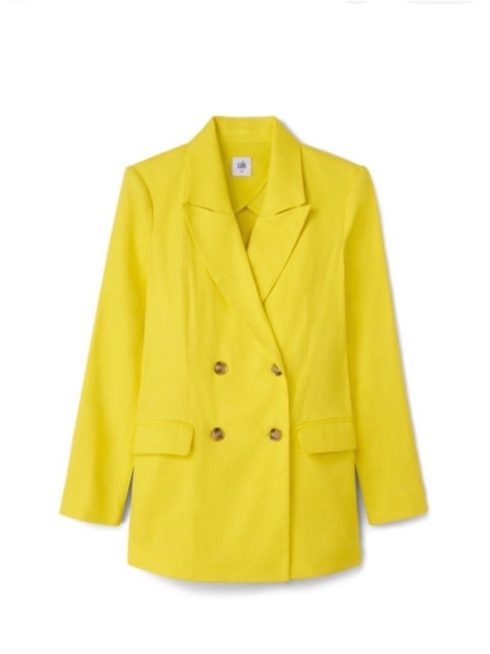 CAbi Glow Up Yellow Blazer